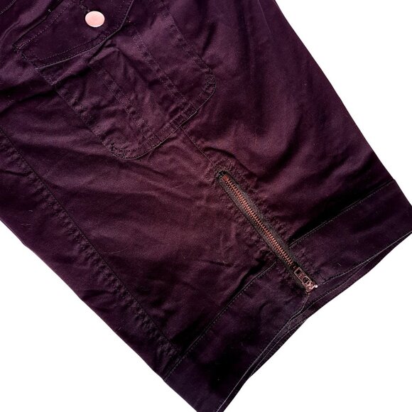 Venezia Womens Black Cargo Bermuda Shorts with Zipper Detail & Pockets Casual We - Picture 6 of 8